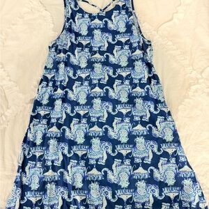 Lilly Pulitzer Blue and White Patterned Dress